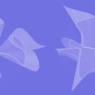 petal shapes on purple background