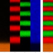 High-resolution transmission electron micrograph highlighting different elements
