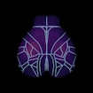 purple brain with white lines to illustrate neural signals