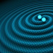 When neutron stars collide, they emit light and gravitational waves, as seen in this artist’s illustration. By comparing the timing of the two emissions from many different neutron star mergers, researchers can measure how fast the universe is expanding.