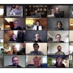 a gallery of zoom windows showcasing different zoom call attendees