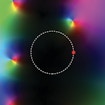 color map with circle with red dot