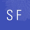 SF Logo on blue background