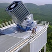 Overhead shot of The Sloan Digital Sky Survey’s 2.5-meter telescope in New Mexico