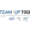 A logo of the Team Up Together program paired with its partner programs, 