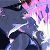 an illustration of elderly super heroes