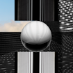 Digital image of ball on top of rectangle