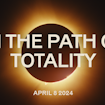 eclipse with in the path of totality on top of it