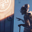 grandma reaching for a door knob