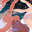 Digital illustration of women dancing