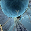 Computer model of kinesin protein walking on microtubule