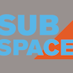 A logo for the Subspace talking events provided by the Museum of Science in Boston. The logo first contains the name of the event, 