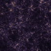 A photograph of digital cosmic simulations made for AI training.